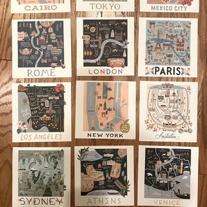 Rifle Paper Co Postcards World Cities Set of 12